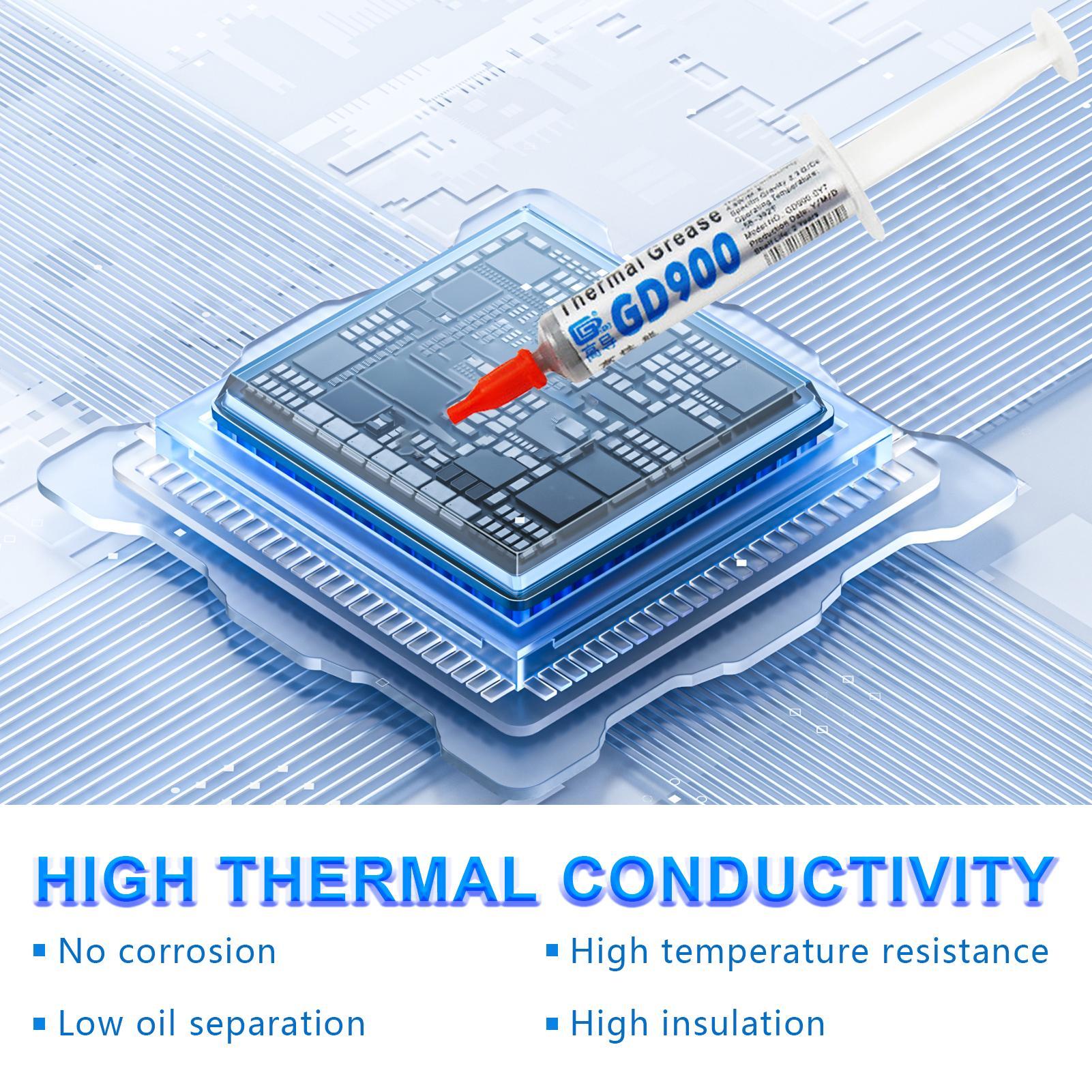 Thermal Paste Cpu - Nuova Pasta Termica Non Conduttiva per