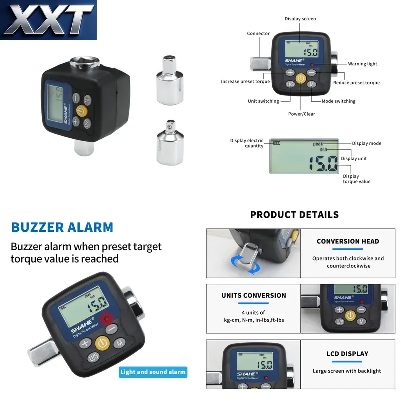 Electronics Repair In Usa - Adattatore per chiave dinamometrica digitale XXT