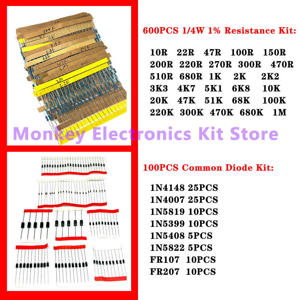 6 tipi di componenti kit resis - Electronics Repair Center recensione e prezzo