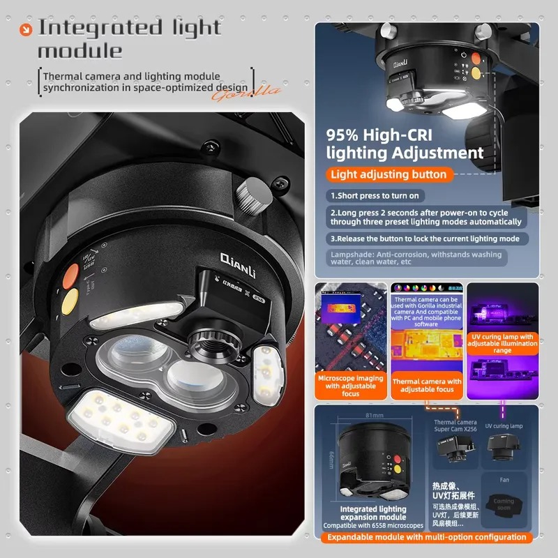 Microscopio trinoculare Qianli - Electronics Repair In Usa recensione e prezzo