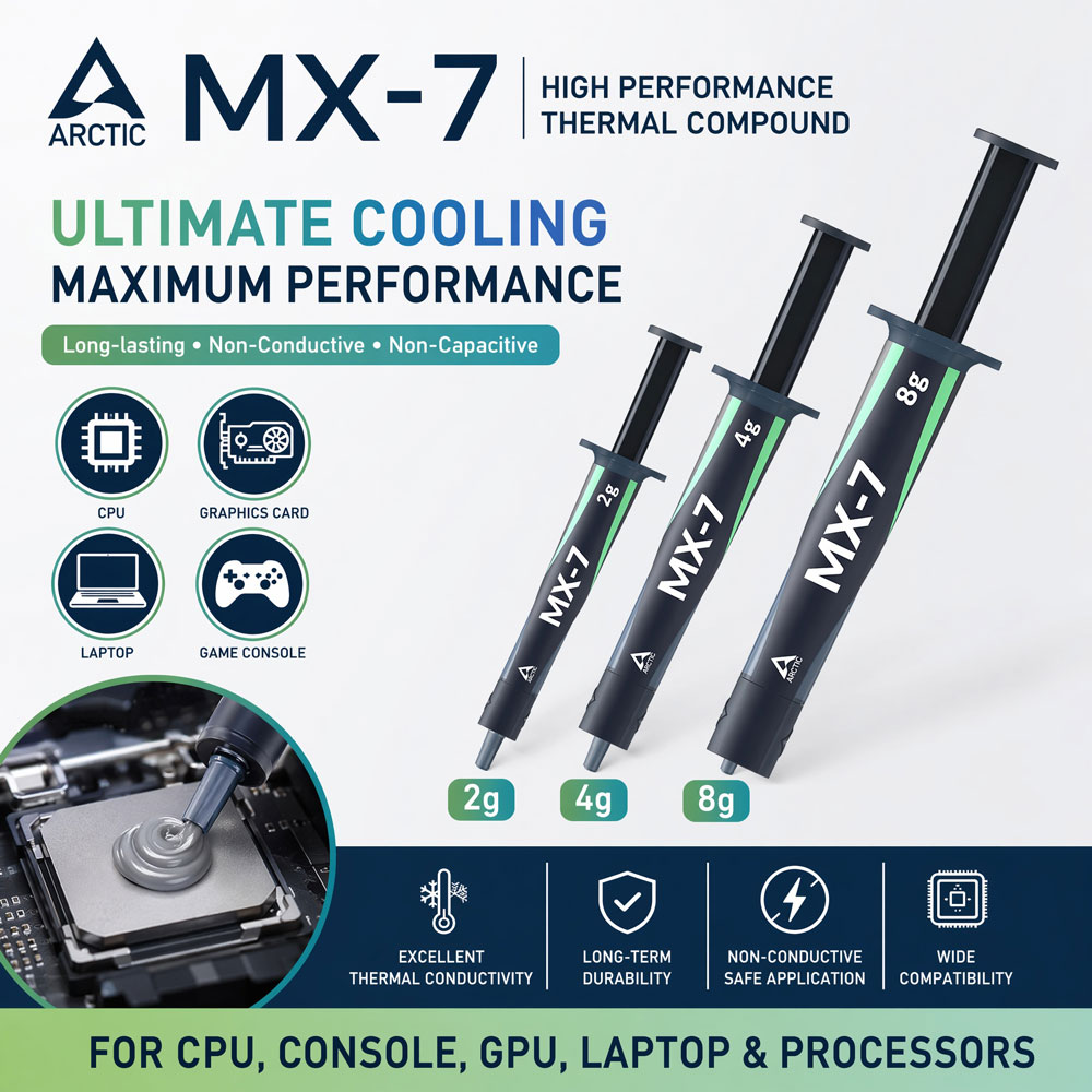 ARCTIC MX-7 4G 8G 2G Pasta Ter - Thermal Paste Cpu recensione e prezzo